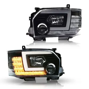 Arcaicas nueva llegada Led del coche de la lámpara frontal para Toyota Hiace 200 Series 2004-2019 faro con dinámico luz DRL faro