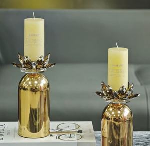 Bougeoir de pilier d'applique suspendue en métal de fer haut de gamme et candélabre de lanterne décor à la maison et boîte de centres de table de mariage - Product Image 3