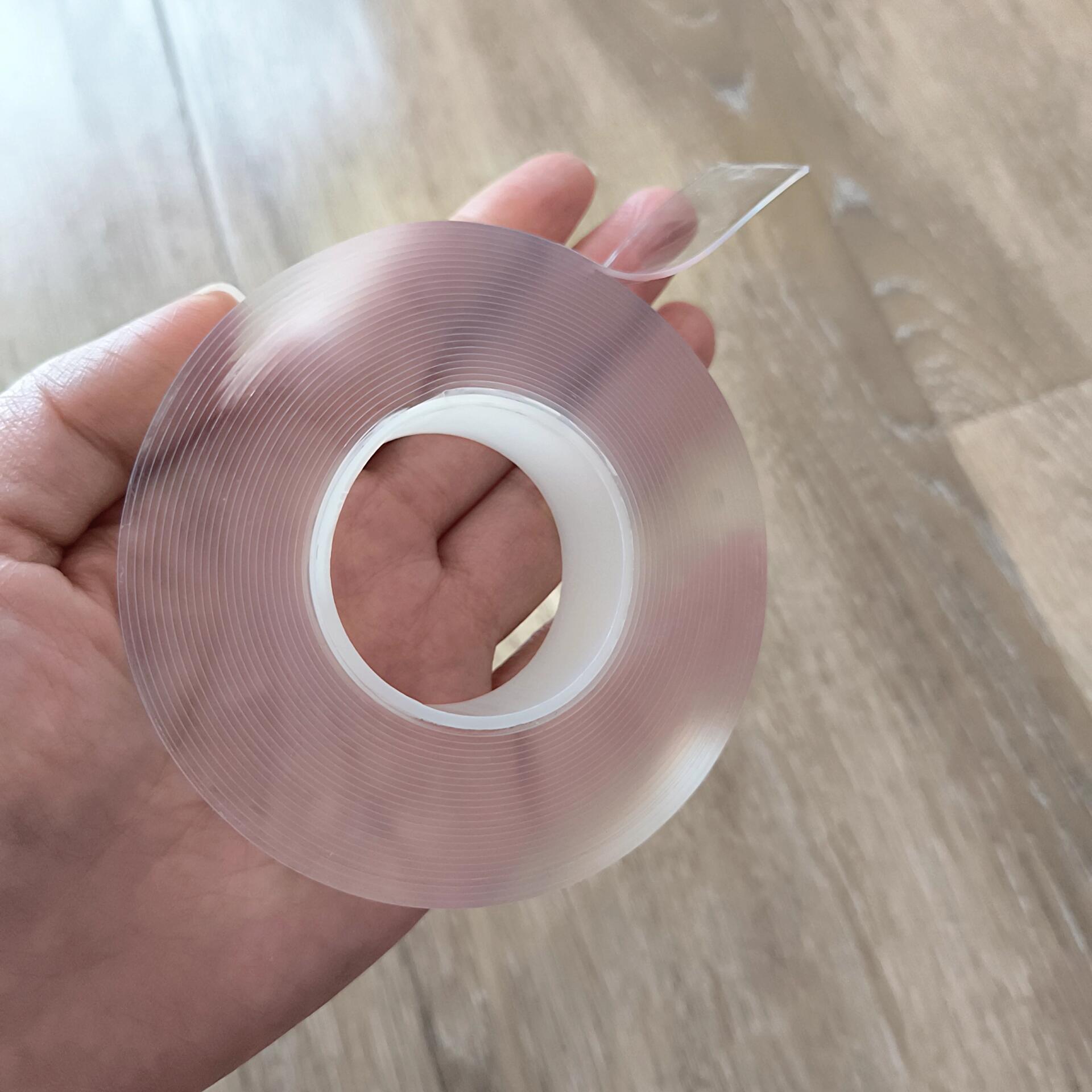 2025 New Popular 1m/2m/3m/5m Nano Tape Double Sided Tape Transparent Notrace Reusable Waterproof Adhesive Tape Cleanable Home
