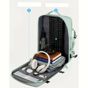 Sac de voyage unisexe léger et spacieux, personnalisable, imperméable, avec fermeture éclair, approuvé par les compagnies aériennes – Vente chaude - Product Image 2