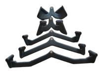 HALA-BA3-SET Haute Qualité Home Gym Attachement Workout V Hook & Triceps Curl Bar Fitness Equipment Grip Handle Cable Attachment