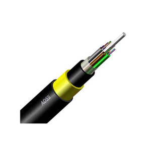 Cable aéreo autoportante dieléctrico de fibra óptica G652D de 24 núcleos con alcance de 100M-200M - Product Image 1