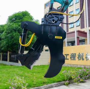 Accesorio para Excavadora XUVOL, Cortador de Árboles de Eucalipto, Pino y Palma, Cuchillo Forestal, Máx. Cizalla Hidráulica para Árboles de 530 mm - Product Image 1