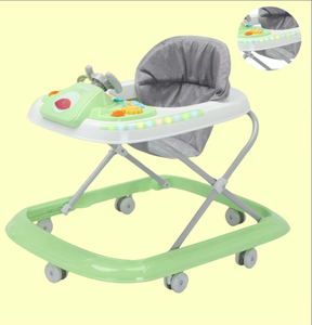 Marche-bébé pliable personnalisable pour enfants avec plateau, <span class=keywords><strong>musique</strong></span>, lumières 7 couleurs, structure en acier inoxydable, construction en plastique, charge 20 kg - Product Image 5