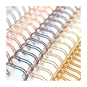 Material <span class=keywords><strong>de</strong></span> oficina escolar, bobina <span class=keywords><strong>de</strong></span> doble bucle <span class=keywords><strong>de</strong></span> Metal <span class=keywords><strong>de</strong></span> Color, accesorios <span class=keywords><strong>de</strong></span> encuadernación <span class=keywords><strong>para</strong></span> cuaderno, accesorios opcionales multicolores - Product Image 1