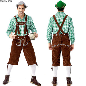 Deluxe Bavière Traditionnel Festival Okotberfest Lederhosen Costume Adulte <span class=keywords><strong>Homme</strong></span> Allemagne Bière Fête Costumes Outfit - Product Image 4