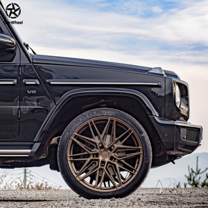 Jantes en alliage d'aluminium forgé DW 18 20 21 22 pouces 5x130 Bronze <span class=keywords><strong>mat</strong></span> à rayons multiples pour <span class=keywords><strong>Mercedes</strong></span> Benz <span class=keywords><strong>Classe</strong></span> <span class=keywords><strong>G</strong></span> G63 G500 W463 - Product Image 2