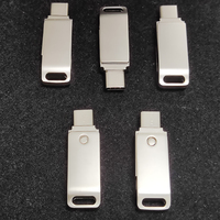 Flash Drive USB logo kustom, Flash Drive Otg kunci Tipe C 4GB 8GB 16GB 32GB 64GB 128GB USB 3.0 2.0, kartu stik Disk