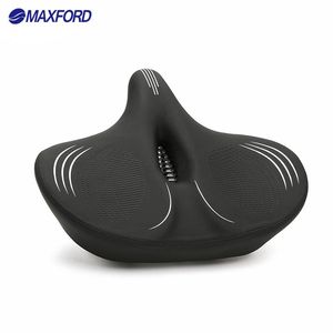 MAXFORD <span class=keywords><strong>Selle</strong></span> <span class=keywords><strong>de</strong></span> <span class=keywords><strong>vélo</strong></span> large en PU, coussin absorbant les chocs pour vélos électriques et <span class=keywords><strong>de</strong></span> fitness - Product Image 1
