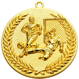 Medallas de Competición Mundial de Fútbol en Metal 3D, Diseño Personalizado en Oro, Plata y Bronce, con Corte y Grabado, Impresión y Cintas con Recubrimiento de Color Personalizado - Product Image 1