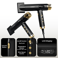 Sèche-cheveux haute vitesse à séchage rapide, moteur BLDC sans balais 110000 tr/min, ions négatifs, contrôle intelligent, 4 vitesses, vente en gros pour salons