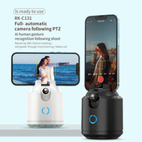 Trípode con Seguimiento Facial Automático Sin Necesidad de Aplicaciones, Rotación de 360 Grados, Soporte para Teléfono con Cámara para Cuerpo y Rostro, Soporte Inteligente para Teléfono con Seguimiento