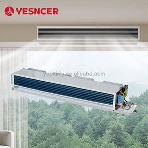 وحدة تكييف هواء (فان كويل) 220 فولت مع ثرموستات للغرفة، نظام مياه مبردة، وحدة تكييف هواء مركبة في القنوات للتدفئة والتبريد - Product Image 1