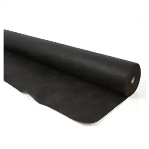 Tikar Gulma Kain Gulma Non Woven 10M-500M, Tikar Rumput Non Woven Cetakan Matahari Emas Hitam/Putih 0.5- 6M Gambar Gratis Make-To-Order