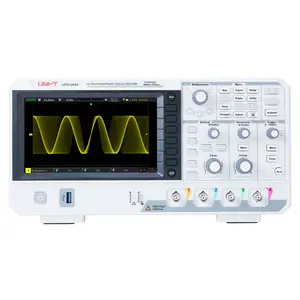 UNI-T osiloskop Digital UPO1104X, 100MHz 4 saluran 2GSa/s 500,000wfms/s penyimpanan osiloskop