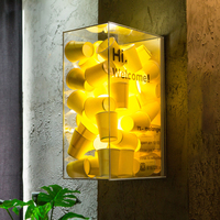 Enseigne lumineuse personnalisée Carrey Sign pour extérieur, pour pâtisserie, publicité colorée, boîte à lumière transparente en acrylique pour balles océaniques