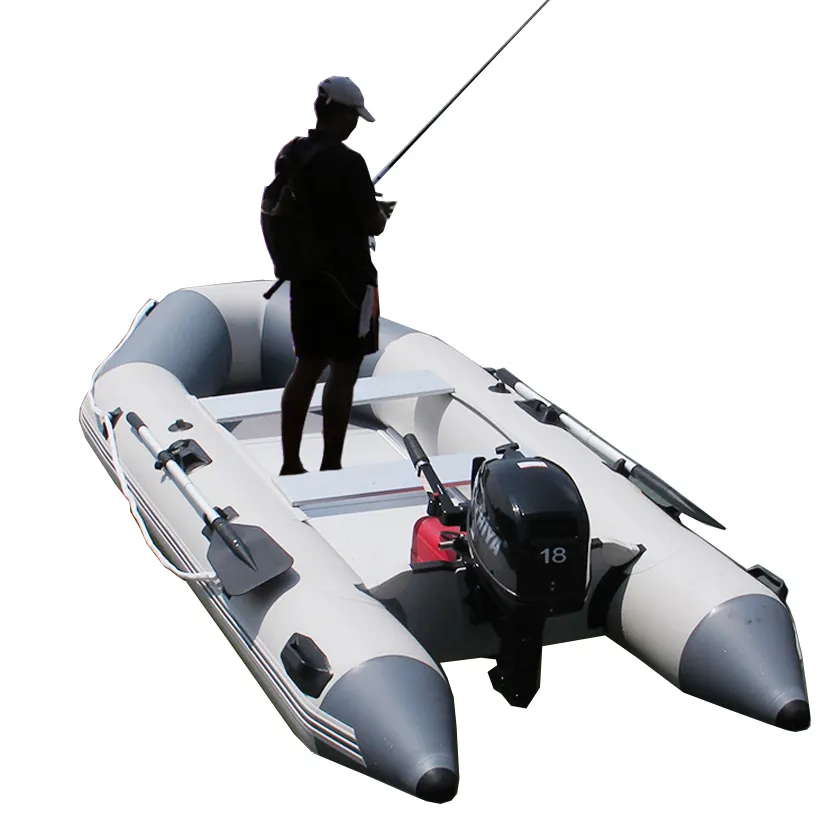 Cina di nuovo disegno A Buon Mercato del PVC bot nautica bote gonfiabile di gomma barca con motore inferiore duro kayak per la vendita