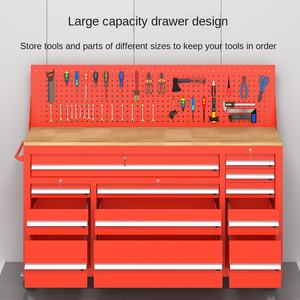 Boîte à outils de stockage de réparation automobile robuste <span class=keywords><strong>chariot</strong></span> d'<span class=keywords><strong>entretien</strong></span> de voiture multi-tirable armoires à outils de matériel épaissi atelier OEM - Product Image 2