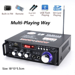 40W * 2 Công Suất Cao 12V/220V Đa Chức Năng FM Radio Stereo Karaoke 2.1 Bass - Product Image 2
