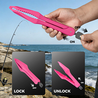 Pince à poisson portable étanche en ABS de 27 cm, rose, pour l'extérieur, accessoires de pêche écologiques