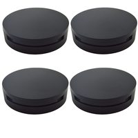 Boîte à cils haut de gamme à double couche, 2 paires, noir mat, avec miroir, matériaux recyclés, revêtement UV, étui de rangement en plastique
