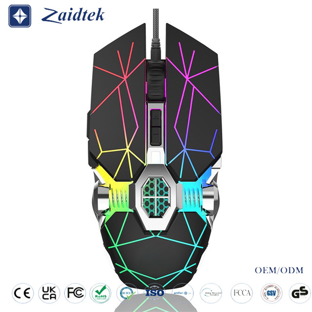 Computer Mouse USB Wired Optical RGB Mechanical Gamer Gaming Mouse for Office Home E-sport