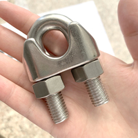 Collier de serrage pour câble métallique en acier inoxydable 304/316 DIN741, très poli, robuste, pour ligne de tirage, clôture métallique, antenne