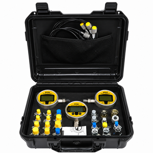 Kit de prueba hidráulica para maquinaria de construcción, superventas, con 5 mangueras de prueba, 5 manómetros, 13 conectores de prueba y 14 conectores en T - Product Image 2