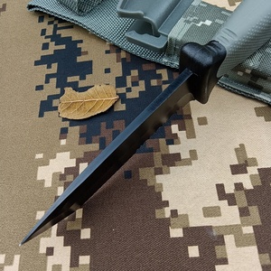 Cuchillo de caza y camping BG-9 para exteriores, DIY OEM, con hoja de acero 8Cr13Mov, mango de goma, cuchilla fija de rescate y funda. - Product Image 2