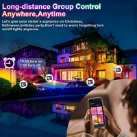 Projecteurs LED d'extérieur en aluminium moulé sous pression RGBCCT IP66 100-240V pour décoration de vacances, contrôle intelligent par application Tuya, contrôle de groupe intelligent
