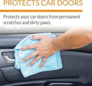 Plaque de <span class=keywords><strong>protection</strong></span> de porte de <span class=keywords><strong>voiture</strong></span> Pet cat dog anti-salive anti-rayures Housse de <span class=keywords><strong>protection</strong></span> de porte <span class=keywords><strong>intérieure</strong></span> recommandée installation de ventouse - Product Image 4