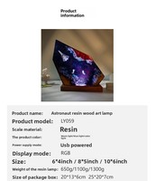 Cadeau d'art créatif personnalisé fait main en résine, design astronaute interstellaire, vaisseau spatial, univers, pour amis, décoration intérieure