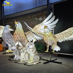 Linternas de Tela de Seda Tradicionales Chinas Grandes para Exteriores, Luces LED, Resistentes al Agua, Colores Personalizables para Diwali y Acción de Gracias - Product Image 5