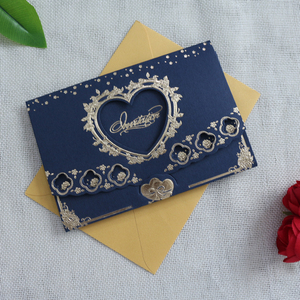 New Design Creative Graceful Heart Shaped Wedding Invitation <strong>Card</strong> and Custom Birthday Invitation <strong>Cards</strong> <strong>Table</strong> <strong>Cards</strong> - Product Image 3