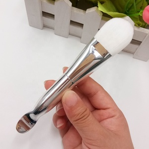 Mềm Tổng Hợp Lông SPA Mặt Nạ Bùn Mặt <span class=keywords><strong>Applicator</strong></span> Foundation Brush 2 Trong 1 Mặt Nạ Hai Mặt <span class=keywords><strong>Applicator</strong></span> Với Muỗng - Product Image 4