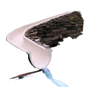 Tobogán Acuático Comercial de Fibra de Vidrio y Acero de Alta Capacidad para Exteriores, Parque Acuático, Piscina, Equipo de Diversión - Product Image 1
