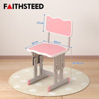 Chaise d'étude pour enfants, dossier ergonomique réglable en hauteur, chaise d'écriture pour enfants pour l'apprentissage à domicile et les tutoriels