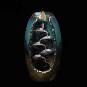 Quemador de incienso de reflujo <span class=keywords><strong>para</strong></span> uso en el hogar, soporte eramic de cascada de reflujo - Product Image 3