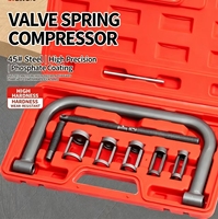 Kit d'outils de réparation de moteur OEM 10 pièces, compresseur de ressort de soupape, kit d'outils de démontage pour la réparation de moteur de voiture, étui rigide rouge