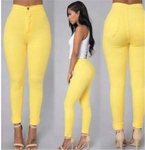 K1240 Lady High <b>Elastic</b> <b>Waist</b> <b>Jeans</b> Women Spring Summer Thin <b>Jeans</b> Fashion Office Home Female Pants Lady <b>Jeans</b> - Product Image 4