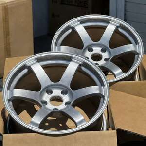 Nouvelles jantes en alliage d'aluminium forgé légères de 15 pouces 5x120 5x114.<span class=keywords><strong>3</strong></span> Noir brillant Face usinée pour M3 G80 M4 F82 <span class=keywords><strong>Tesla</strong></span> Model - Product Image 2