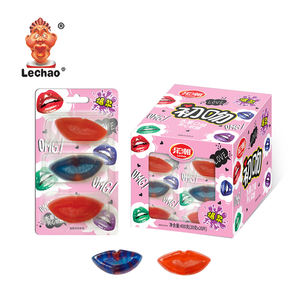 OEM produttori di dolciumi cinesi personalizzati forma di labbra Halal gelatina gommosa morbida <span class=keywords><strong>caramelle</strong></span> etichette <span class=keywords><strong>bianche</strong></span> <span class=keywords><strong>caramelle</strong></span> gommose Halal - Product Image 4