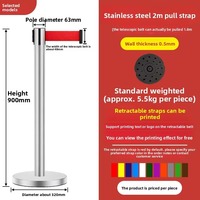 Barrière d'isolation rétractable pratique pour le contrôle des foules avec une construction robuste en acier inoxydable