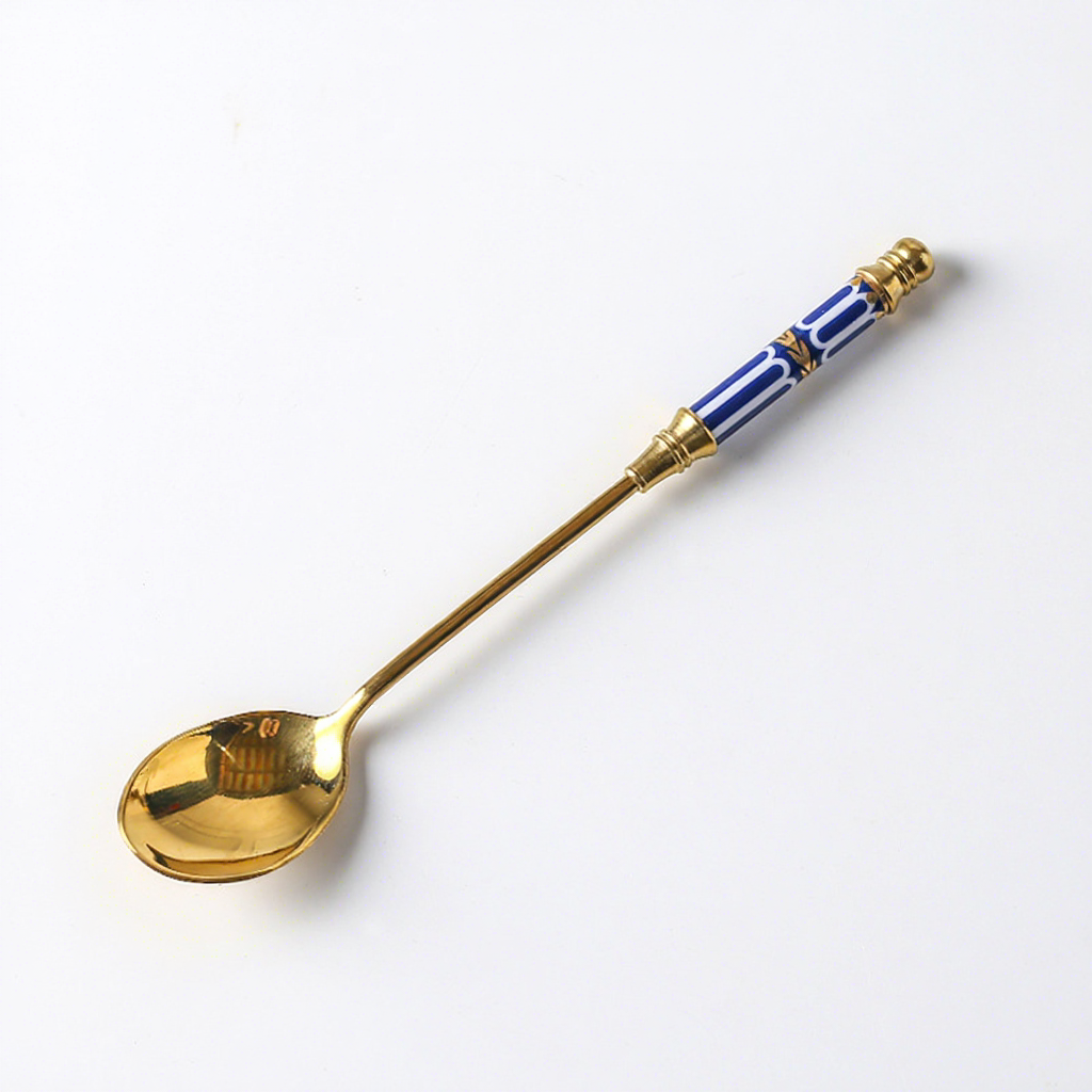 Cuillère anglaise bleue