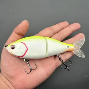 Top Right Mj402 145Mm 55G Murray Cá Tuyết Bass Câu Cá Mure Swimbait 2 Phân Đoạn Đa Ghép Nối Thu Hút Cứng Swimbait Cho Bass Pike