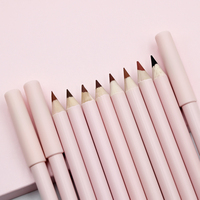 Crayon à lèvres mat en gros, marque privée, waterproof, en bois, nude, marron, longue tenue, rose crémeux
