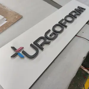 3D Signage China Custom Commercial Interior Office Signs 3D lettere illuminate retroilluminato Led Logo Business Signboard