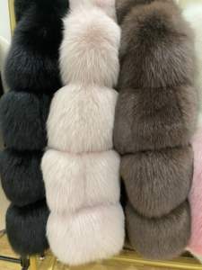 <span class=keywords><strong>Veste</strong></span> en Fourrure de Renard Entier pour <span class=keywords><strong>Femme</strong></span>, à la Mode, Style Court, Col Debout, Manches Longues, Style Élégant - Product Image 6