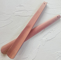 Chausse-pied ergonomique portable en cèdre avec poignée pour seniors, hommes, femmes, enfants et femmes enceintes - 36,5 cm - Chausse-pied en bois