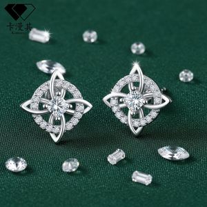 Pendientes de Plata 925 con Diseño de Nudo de Bruja, Estilo <span class=keywords><strong>Manga</strong></span> Europeo y Americano, Venta al Por Mayor - Product Image 1
